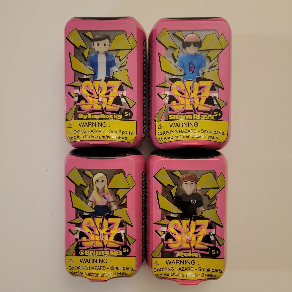 NEW LOT of 4 ScreenBreakZ Collectible Figures - Gamerz Creators